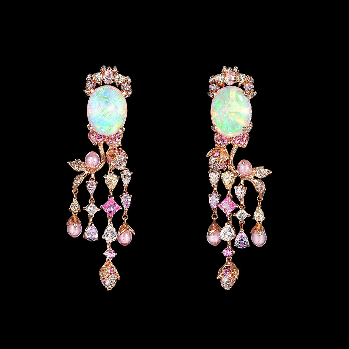 Pearl and Heart Mini Drop Earrings in Light Pink – Draper James