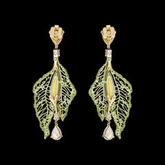 Canary Atlantis Drop Earrings, Earring, Anabela Chan Joaillerie - Fine jewelry with laboratory grown and created gemstones hand-crafted in the United Kingdom. Anabela Chan Joaillerie is the first fine jewellery brand in the world to champion laboratory-grown and created gemstones with high jewellery design, artisanal craftsmanship and a focus on ethical and sustainable innovations.