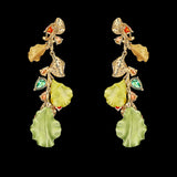 Citrus Thea Earrings, Earring, Anabela Chan Joaillerie - Fine jewelry with laboratory grown and created gemstones hand-crafted in the United Kingdom. Anabela Chan Joaillerie is the first fine jewellery brand in the world to champion laboratory-grown and created gemstones with high jewellery design, artisanal craftsmanship and a focus on ethical and sustainable innovations.