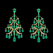 Emerald Ivy Chandelier Earrings