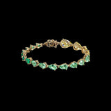 Emerald Nova Bracelet, Bracelet, Anabela Chan Joaillerie - Fine jewelry with laboratory grown and created gemstones hand-crafted in the United Kingdom. Anabela Chan Joaillerie is the first fine jewellery brand in the world to champion laboratory-grown and created gemstones with high jewellery design, artisanal craftsmanship and a focus on ethical and sustainable innovations.