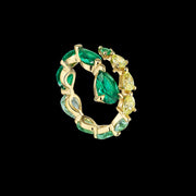 Emerald Nova Coil Ring