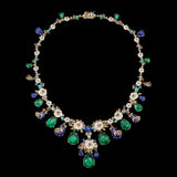 Emerald Paradise Necklace, Necklace, Anabela Chan Joaillerie - Fine jewelry with laboratory grown and created gemstones hand-crafted in the United Kingdom. Anabela Chan Joaillerie is the first fine jewellery brand in the world to champion laboratory-grown and created gemstones with high jewellery design, artisanal craftsmanship and a focus on ethical and sustainable innovations.