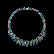 Emerald Sapphire Tutti Frutti Necklace