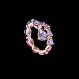 Lilac Nova Coil Ring, Ring, Anabela Chan Joaillerie - Fine jewelry with laboratory grown and created gemstones hand-crafted in the United Kingdom. Anabela Chan Joaillerie is the first fine jewellery brand in the world to champion laboratory-grown and created gemstones with high jewellery design, artisanal craftsmanship and a focus on ethical and sustainable innovations.