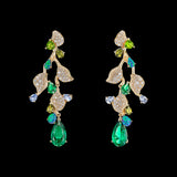 Emerald Triteia Earrings, Earring, Anabela Chan Joaillerie - Fine jewelry with laboratory grown and created gemstones hand-crafted in the United Kingdom. Anabela Chan Joaillerie is the first fine jewellery brand in the world to champion laboratory-grown and created gemstones with high jewellery design, artisanal craftsmanship and a focus on ethical and sustainable innovations.