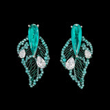 Paraiba Titan Earrings, Earring, Anabela Chan Joaillerie - Fine jewelry with laboratory grown and created gemstones hand-crafted in the United Kingdom. Anabela Chan Joaillerie is the first fine jewellery brand in the world to champion laboratory-grown and created gemstones with high jewellery design, artisanal craftsmanship and a focus on ethical and sustainable innovations.