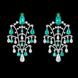 Paraiba Supernova Earrings, Earring, Anabela Chan Joaillerie - Fine jewelry with laboratory grown and created gemstones hand-crafted in the United Kingdom. Anabela Chan Joaillerie is the first fine jewellery brand in the world to champion laboratory-grown and created gemstones with high jewellery design, artisanal craftsmanship and a focus on ethical and sustainable innovations.