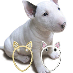 Diamond Terrier Ring, Ring, Anabela Chan Joaillerie - Fine jewelry with laboratory grown and created gemstones hand-crafted in the United Kingdom. Anabela Chan Joaillerie is the first fine jewellery brand in the world to champion laboratory-grown and created gemstones with high jewellery design, artisanal craftsmanship and a focus on ethical and sustainable innovations.