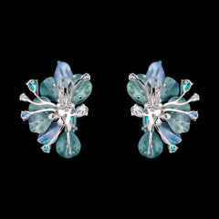 Paraiba Ariel Bloom Earrings, Earring, Anabela Chan Joaillerie - Fine jewelry with laboratory grown and created gemstones hand-crafted in the United Kingdom. Anabela Chan Joaillerie is the first fine jewellery brand in the world to champion laboratory-grown and created gemstones with high jewellery design, artisanal craftsmanship and a focus on ethical and sustainable innovations.