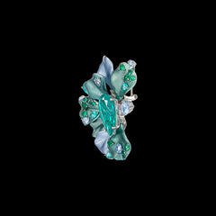 Paraiba Ariel Bloom Earrings, Earring, Anabela Chan Joaillerie - Fine jewelry with laboratory grown and created gemstones hand-crafted in the United Kingdom. Anabela Chan Joaillerie is the first fine jewellery brand in the world to champion laboratory-grown and created gemstones with high jewellery design, artisanal craftsmanship and a focus on ethical and sustainable innovations.