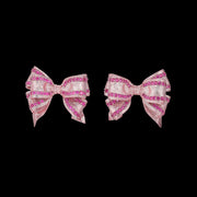 Rose Mini Bow Tie Earrings
