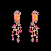 Ruby Passiflora Earrings
