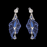 Sapphire Atlantis Earrings, Earring, Anabela Chan Joaillerie - Fine jewelry with laboratory grown and created gemstones hand-crafted in the United Kingdom. Anabela Chan Joaillerie is the first fine jewellery brand in the world to champion laboratory-grown and created gemstones with high jewellery design, artisanal craftsmanship and a focus on ethical and sustainable innovations.