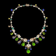 Sapphire Peridot Paradise Necklace