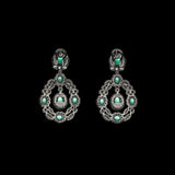 Black Treasure Emerald Earrings, Earring, Anabela Chan Joaillerie - Fine jewelry with laboratory grown and created gemstones hand-crafted in the United Kingdom. Anabela Chan Joaillerie is the first fine jewellery brand in the world to champion laboratory-grown and created gemstones with high jewellery design, artisanal craftsmanship and a focus on ethical and sustainable innovations.