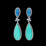Turquoise Papillon Earrings
