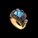 Blueberry Ring, Ring, Anabela Chan Joaillerie - Fine jewelry with laboratory grown and created gemstones hand-crafted in the United Kingdom. Anabela Chan Joaillerie is the first fine jewellery brand in the world to champion laboratory-grown and created gemstones with high jewellery design, artisanal craftsmanship and a focus on ethical and sustainable innovations.