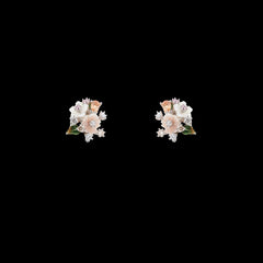 Mini Bouquet Earrings, Earrings, Anabela Chan Joaillerie - Fine jewelry with laboratory grown and created gemstones hand-crafted in the United Kingdom. Anabela Chan Joaillerie is the first fine jewellery brand in the world to champion laboratory-grown and created gemstones with high jewellery design, artisanal craftsmanship and a focus on ethical and sustainable innovations.