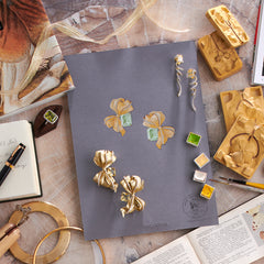 Golden Ribbon Twirl Earrings, Earring, Anabela Chan Joaillerie - Fine jewelry with laboratory grown and created gemstones hand-crafted in the United Kingdom. Anabela Chan Joaillerie is the first fine jewellery brand in the world to champion laboratory-grown and created gemstones with high jewellery design, artisanal craftsmanship and a focus on ethical and sustainable innovations.