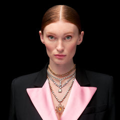 Diamond Nova Necklace, Necklace, Anabela Chan Joaillerie - Fine jewelry with laboratory grown and created gemstones hand-crafted in the United Kingdom. Anabela Chan Joaillerie is the first fine jewellery brand in the world to champion laboratory-grown and created gemstones with high jewellery design, artisanal craftsmanship and a focus on ethical and sustainable innovations.