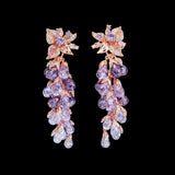 Amethyst Coralbell Earrings, Earring, Anabela Chan Joaillerie - Fine jewelry with laboratory grown and created gemstones hand-crafted in the United Kingdom. Anabela Chan Joaillerie is the first fine jewellery brand in the world to champion laboratory-grown and created gemstones with high jewellery design, artisanal craftsmanship and a focus on ethical and sustainable innovations.
