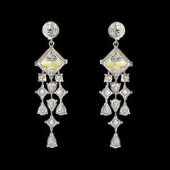 Asscher Canary Earrings, Earring, Anabela Chan Joaillerie - Fine jewelry with laboratory grown and created gemstones hand-crafted in the United Kingdom. Anabela Chan Joaillerie is the first fine jewellery brand in the world to champion laboratory-grown and created gemstones with high jewellery design, artisanal craftsmanship and a focus on ethical and sustainable innovations.