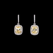 Comet Canary Diamond Earrings