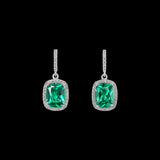 Comet Emerald Earrings, Earring, Anabela Chan Joaillerie - Fine jewelry with laboratory grown and created gemstones hand-crafted in the United Kingdom. Anabela Chan Joaillerie is the first fine jewellery brand in the world to champion laboratory-grown and created gemstones with high jewellery design, artisanal craftsmanship and a focus on ethical and sustainable innovations.
