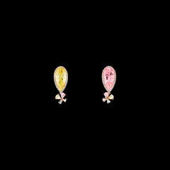 Mini Candy Papillon Earrings, Earring, Anabela Chan Joaillerie - Fine jewelry with laboratory grown and created gemstones hand-crafted in the United Kingdom. Anabela Chan Joaillerie is the first fine jewellery brand in the world to champion laboratory-grown and created gemstones with high jewellery design, artisanal craftsmanship and a focus on ethical and sustainable innovations.