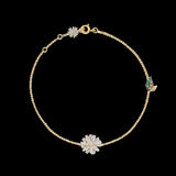 Daisy Bracelet, Bracelet, Anabela Chan Joaillerie - Fine jewelry with laboratory grown and created gemstones hand-crafted in the United Kingdom. Anabela Chan Joaillerie is the first fine jewellery brand in the world to champion laboratory-grown and created gemstones with high jewellery design, artisanal craftsmanship and a focus on ethical and sustainable innovations.