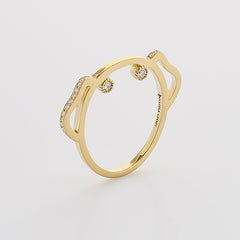 Diamond Puppy Ring, Ring, Anabela Chan Joaillerie - Fine jewelry with laboratory grown and created gemstones hand-crafted in the United Kingdom. Anabela Chan Joaillerie is the first fine jewellery brand in the world to champion laboratory-grown and created gemstones with high jewellery design, artisanal craftsmanship and a focus on ethical and sustainable innovations.