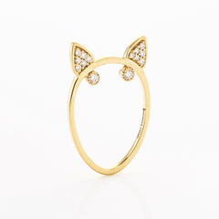 Diamond Terrier Ring, Ring, Anabela Chan Joaillerie - Fine jewelry with laboratory grown and created gemstones hand-crafted in the United Kingdom. Anabela Chan Joaillerie is the first fine jewellery brand in the world to champion laboratory-grown and created gemstones with high jewellery design, artisanal craftsmanship and a focus on ethical and sustainable innovations.