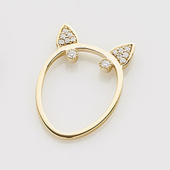 Diamond Terrier Ring, Ring, Anabela Chan Joaillerie - Fine jewelry with laboratory grown and created gemstones hand-crafted in the United Kingdom. Anabela Chan Joaillerie is the first fine jewellery brand in the world to champion laboratory-grown and created gemstones with high jewellery design, artisanal craftsmanship and a focus on ethical and sustainable innovations.