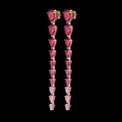 Fuchsia Nova Earrings, Earrings, Anabela Chan Joaillerie - Fine jewelry with laboratory grown and created gemstones hand-crafted in the United Kingdom. Anabela Chan Joaillerie is the first fine jewellery brand in the world to champion laboratory-grown and created gemstones with high jewellery design, artisanal craftsmanship and a focus on ethical and sustainable innovations.
