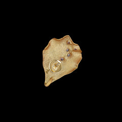 Gold Petal Studs, Earrings, Anabela Chan Joaillerie - Fine jewelry with laboratory grown and created gemstones hand-crafted in the United Kingdom. Anabela Chan Joaillerie is the first fine jewellery brand in the world to champion laboratory-grown and created gemstones with high jewellery design, artisanal craftsmanship and a focus on ethical and sustainable innovations.