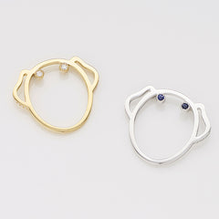 Diamond Puppy Ring, Ring, Anabela Chan Joaillerie - Fine jewelry with laboratory grown and created gemstones hand-crafted in the United Kingdom. Anabela Chan Joaillerie is the first fine jewellery brand in the world to champion laboratory-grown and created gemstones with high jewellery design, artisanal craftsmanship and a focus on ethical and sustainable innovations.