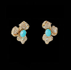 Orchid Amethyst Earrings, Earring, Anabela Chan Joaillerie - Fine jewelry with laboratory grown and created gemstones hand-crafted in the United Kingdom. Anabela Chan Joaillerie is the first fine jewellery brand in the world to champion laboratory-grown and created gemstones with high jewellery design, artisanal craftsmanship and a focus on ethical and sustainable innovations.