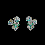 Paraiba Orchid Earrings, Earrings, Anabela Chan Joaillerie - Fine jewelry with laboratory grown and created gemstones hand-crafted in the United Kingdom. Anabela Chan Joaillerie is the first fine jewellery brand in the world to champion laboratory-grown and created gemstones with high jewellery design, artisanal craftsmanship and a focus on ethical and sustainable innovations.