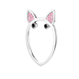 Pink Diamond Terrier Ring