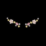 Rose Floral Ear Climbers