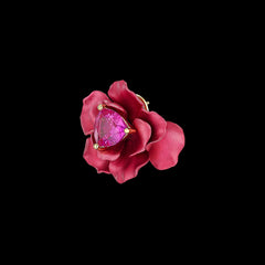 Ruby Rose Studs, Earrings, Anabela Chan Joaillerie - Fine jewelry with laboratory grown and created gemstones hand-crafted in the United Kingdom. Anabela Chan Joaillerie is the first fine jewellery brand in the world to champion laboratory-grown and created gemstones with high jewellery design, artisanal craftsmanship and a focus on ethical and sustainable innovations.
