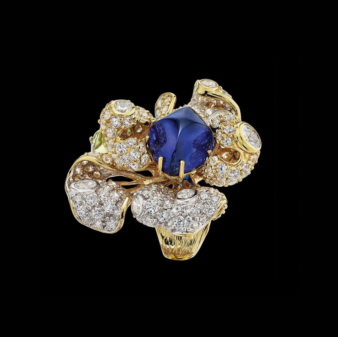 Sapphire Blossom Ring – Anabela Chan Joaillerie