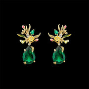 Mini Posie Emerald Earrings