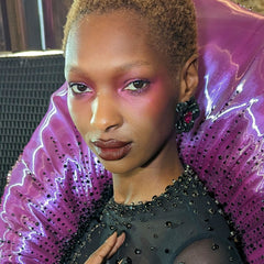 Black Velvet Poppy Earrings, Earrings, Anabela Chan Joaillerie - Fine jewelry with laboratory grown and created gemstones hand-crafted in the United Kingdom. Anabela Chan Joaillerie is the first fine jewellery brand in the world to champion laboratory-grown and created gemstones with high jewellery design, artisanal craftsmanship and a focus on ethical and sustainable innovations.