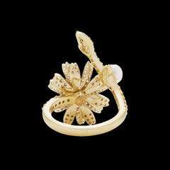 Daisy Ring, Ring, Anabela Chan Joaillerie - Fine jewelry with laboratory grown and created gemstones hand-crafted in the United Kingdom. Anabela Chan Joaillerie is the first fine jewellery brand in the world to champion laboratory-grown and created gemstones with high jewellery design, artisanal craftsmanship and a focus on ethical and sustainable innovations.