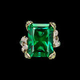 Emerald Cinderella Ring