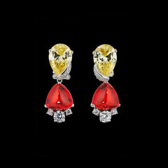 Ruby Berry Earrings, Earring, Anabela Chan Joaillerie - Fine jewelry with laboratory grown and created gemstones hand-crafted in the United Kingdom. Anabela Chan Joaillerie is the first fine jewellery brand in the world to champion laboratory-grown and created gemstones with high jewellery design, artisanal craftsmanship and a focus on ethical and sustainable innovations.