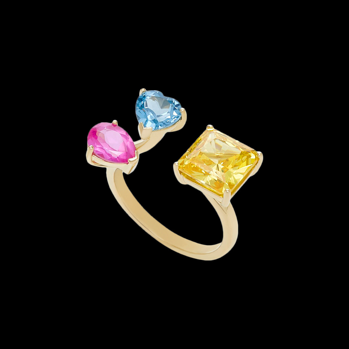 Orion Canary Ring, Ring, Anabela Chan Joaillerie - Fine jewelry with laboratory grown and created gemstones hand-crafted in the United Kingdom. Anabela Chan Joaillerie is the first fine jewellery brand in the world to champion laboratory-grown and created gemstones with high jewellery design, artisanal craftsmanship and a focus on ethical and sustainable innovations.