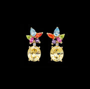 Rainbow Lily Earrings